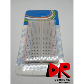 โปรโตบอร์ด บอร์ดทดลอง Breadboard 400 จุด สำหรับทดลอง อิเล็กทรอนิกส์ Arduino Microcontroller ต่างๆ