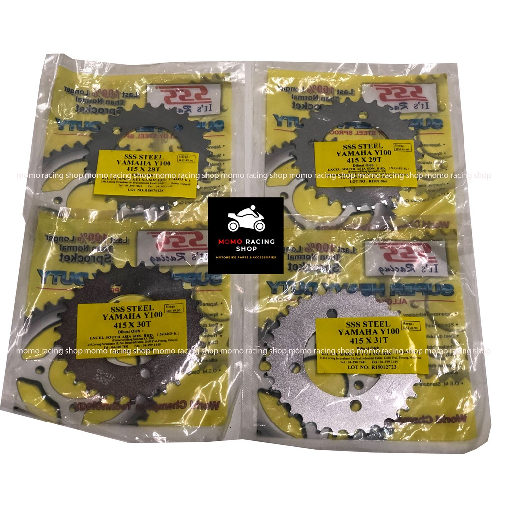 SSS Yamaha Y100 RXZ LC135 415 สเตอร์หลัง