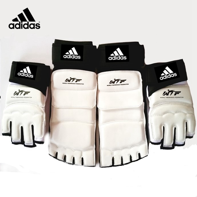 Adidas รองเท้าลําลอง สวมหุ้มข้อ ® ถุงมือเทควันโด ผู้ใหญ่ เด็ก ถุงมือต่อสู้ Sanda ถุงมือเทควันโด ที่คลุมเท้า ชุดป้องกันและเท้า