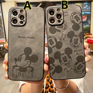 พร้อมส่ง เคสโทรศัพท์มือถือหนัง ลายมิกกี้เมาส์ สําหรับ Apple iphone 11 12 13