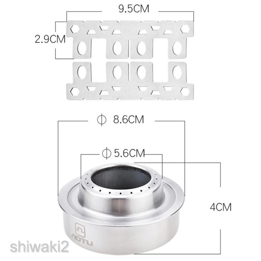 [SHIWAKI2] Camping Backpacking Alcohol Stove Stand Rack Spirit Burner Base Bracket Rack