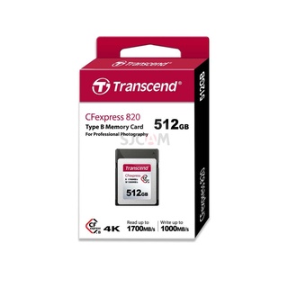 Transcend CFexpress 820 Type B memory cards :512GB- Transcend รับประกัน 5 ปี- มีใบกำกับภาษี TS512GCFE820