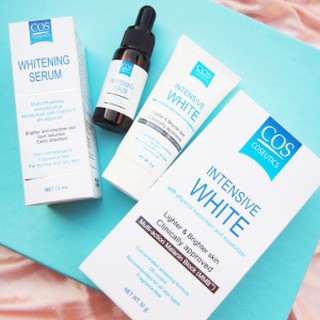 set ประหยัด Cos Whitening Serum 15ml.+ Cos Intensive White 10g. (ผิวขาวกระจ่างใส)