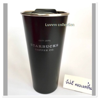 Starbucks Korea 2017 Limited Edition SS Black Heritage To Go Tumbler 473ml(16oz)