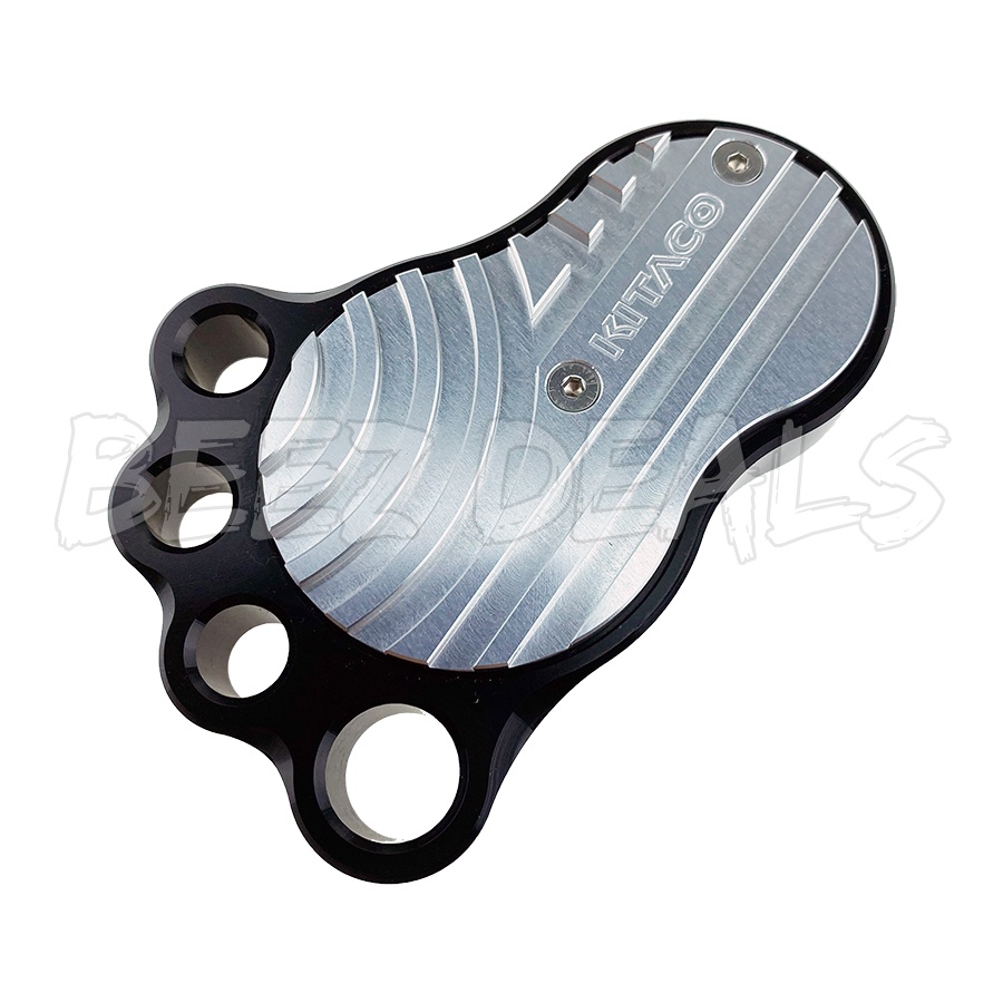 KITACO บิ๊กฟูต แป้นเบรค (BLACK SILVER) Honda C125 Super Cub
