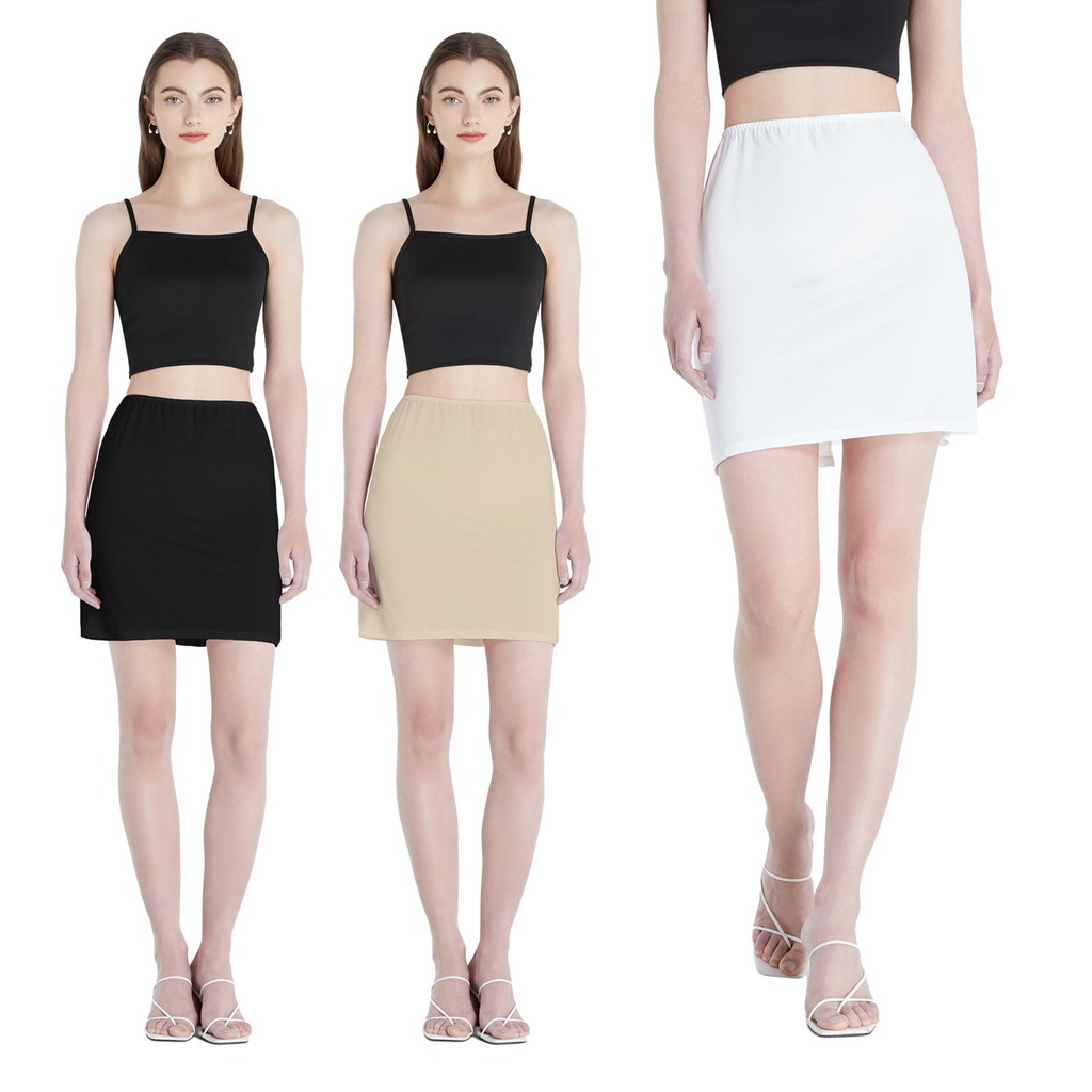 CARA คาร่า กระโปรง แพททิโค้ทสั้น กระโปรงซับใน ผ้านุ่มลื่น ยืดหยุ่น เย็นผิว Mix & Match กับเสื้อผ้าภายนอก 3 สี CKN-PSA002