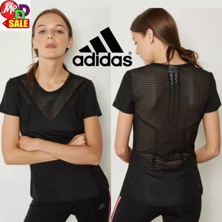 Adidas -ใหม่ นำเข้า เสื้อยืดใส่ออกกำลังกาย/ลำลอง แทรกผ้าตาข่าย สลิมฟิต ADIDAS FEMININE TEE CW4052 BR9837 CF3910 BQ0804