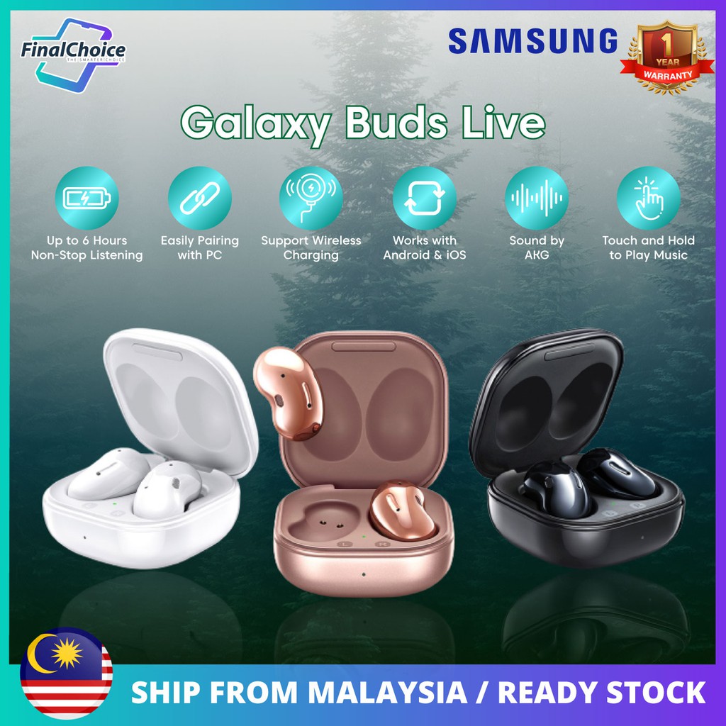 Samsung Galaxy Buds Live รองรับการชาร์จแบบไร้สาย และใช้งานได้กับ Android และ iOS