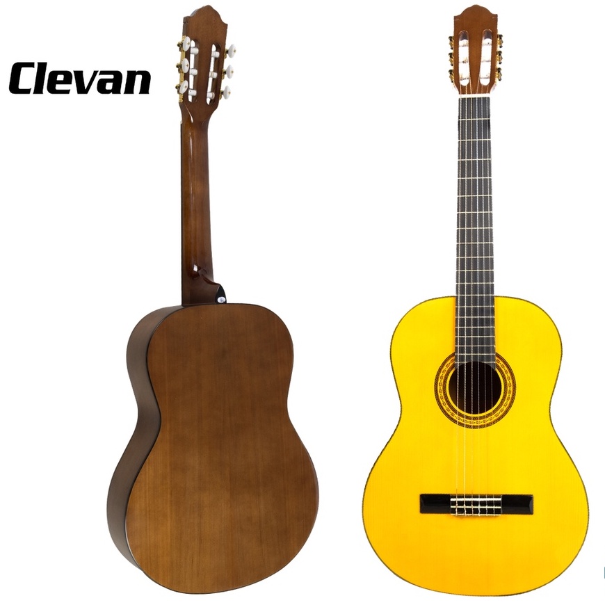 Clevan C-10 Classical Guitar กีตาร์ คลาสสิค รุ่น C10 ไม้ Spruce กีต้าร์ ขนาด 3/4 และ 4/4 ราคาประหยัด