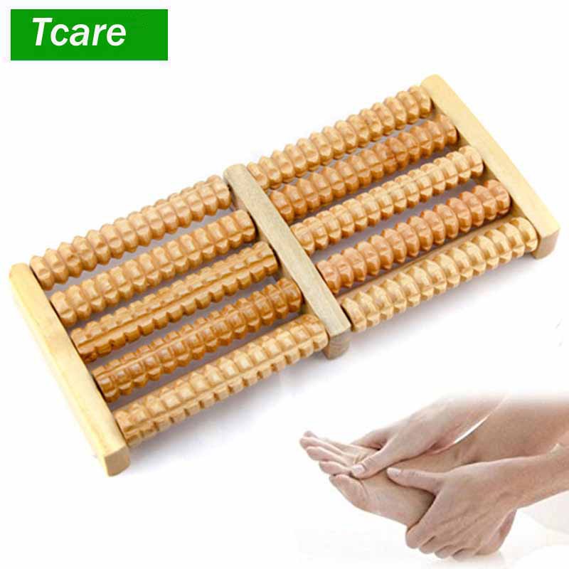 นวดขาtcare New Wooden Foot Roller Wood Care Massage Reflexology Relax