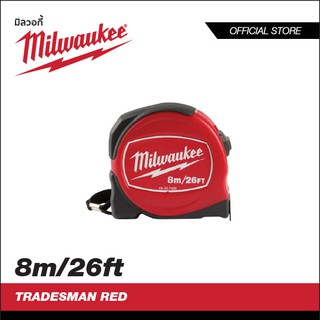 MILWAUKEE ตลับเมตรรุ่น RED 8m/26ft รุ่น 48-22-7826