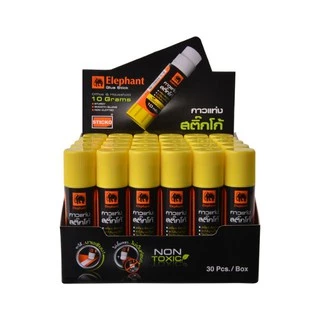 กาวแท่งตราช้าง 10 22 และ 40 กรัม ปลอดสารพิษ (elephant sticko glue stick) กาวแท่งใหญ่ กาวตราช้าง