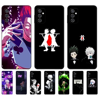 เคสโทรศัพท์มือถือ ซิลิโคนนิ่ม tpu ลายอะนิเมะ Hunter x Hunters สีดํา สําหรับ Samsung Galaxy M12 M22 M23 F22 F23 M32 4G M52 5G