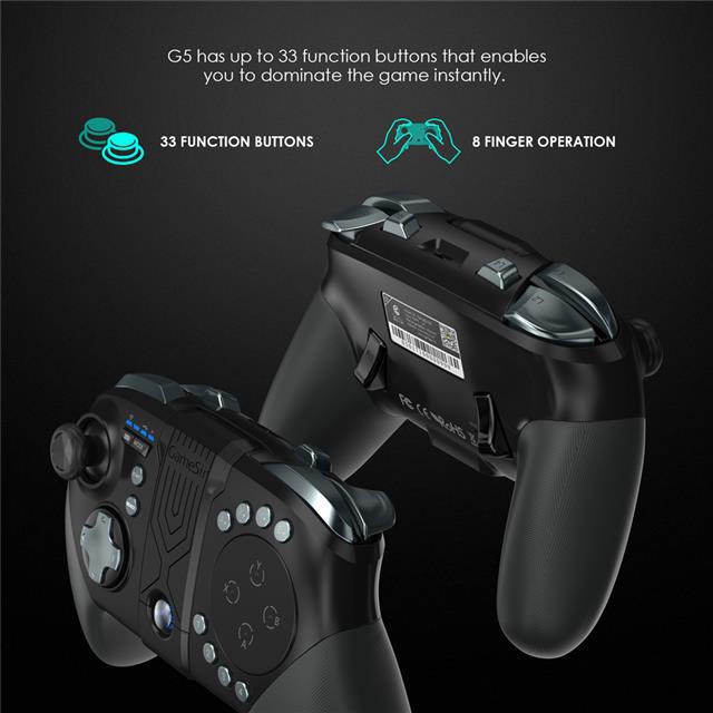 GameSir G5 Wireless Bluetooth Game Controller, Gamepad with Trackpad ...