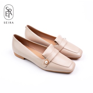 Seira - New Daisy Loafers รองเท้าไปทำงาน อะไหล่มุก รองเท้าใส่ไปทำงาน (สั่งลด 1 ไซส์) รับประกันความใส่สบาย