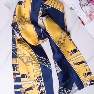 ผ้าพันคอ ลายการ์ตูน สีสันสดใส ผ้าอเนกประสงค์