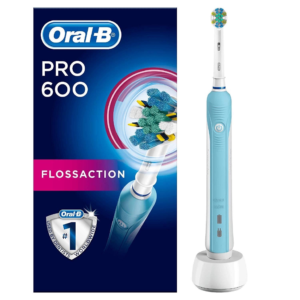 Oral B Pro 600 Flossaction Electric Rechargeable Toothbrush Packaging May Vary Shopee Thailand