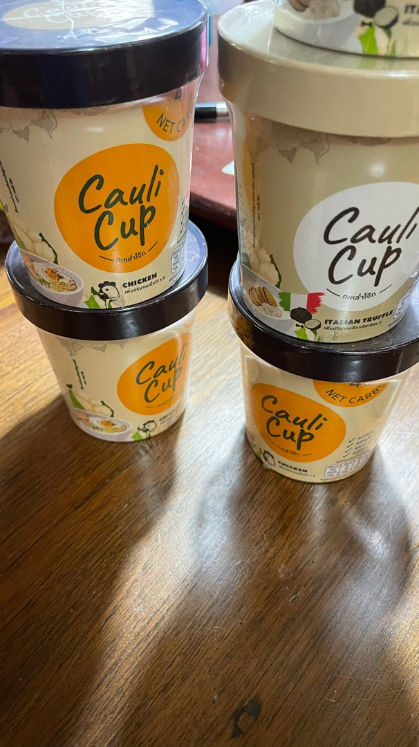 โจ๊กคีโต cauli cup กะหล่ำโจ๊ก โจ๊กไร้แป้ง keto friendly | Shopee Thailand