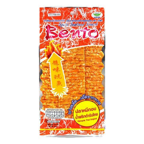 x 4 Bento Squid Snack Namprik Thai Ori 24gเผ็ดร้อน
