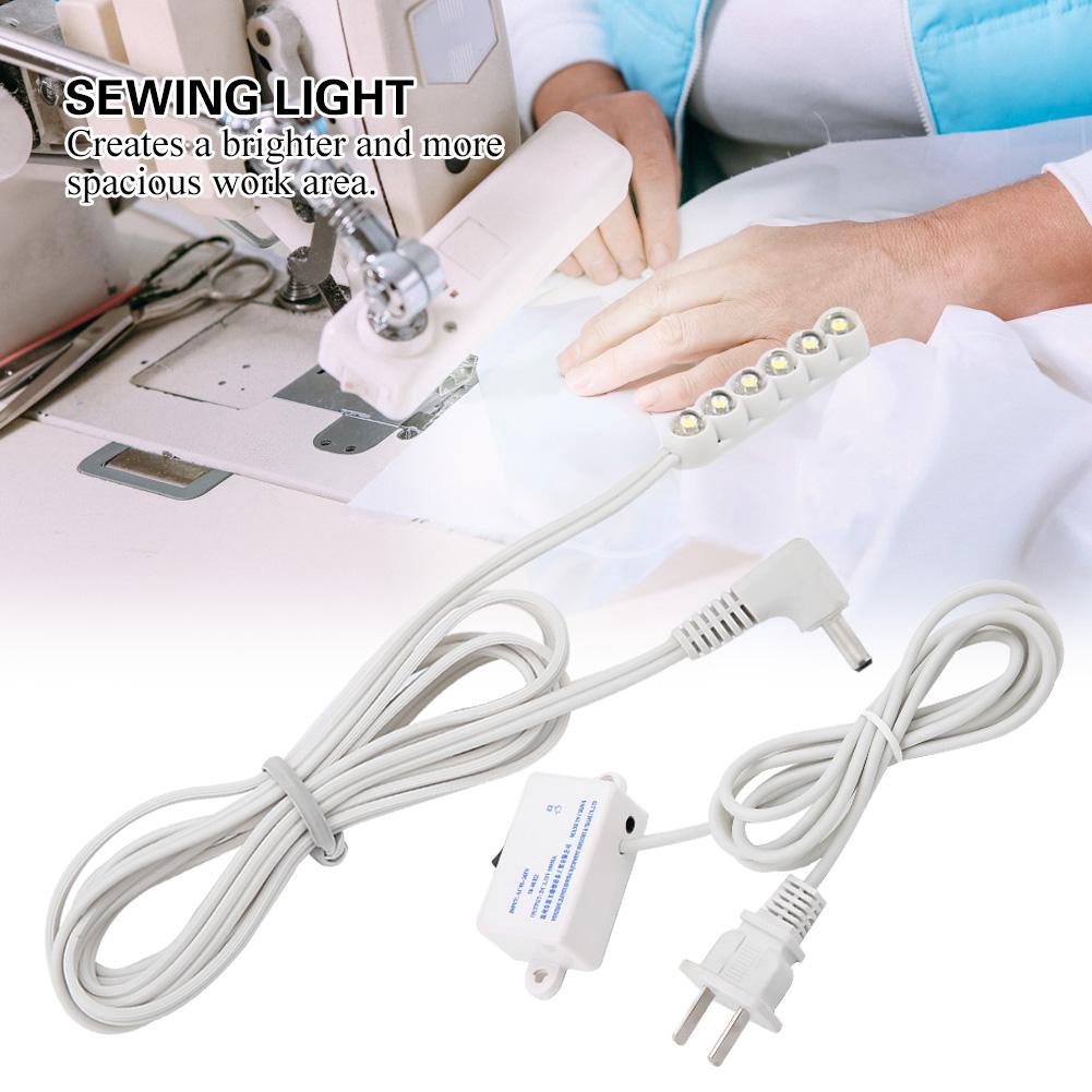 0.3W 6LED Sewing Machine Working Light Base Switch Table Lamp