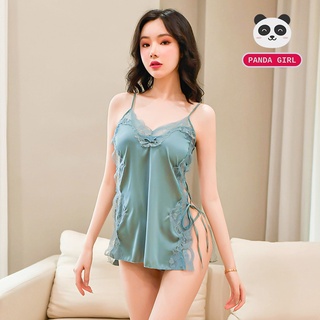 ชุดนอนสายเดี่ยว แบบเชือกร้อยข้าง ชุดนอนไม่ได้นอน P-255 ขายส่ง