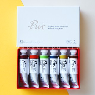 สีน้ำ Shinhan (PWC) Premium Watercolor 15ml Set B (เซตสีหลัก)