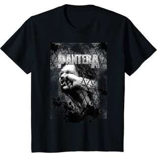 เสื้อยืดสีขาวเสื้อยืดคอกลม ผ้าฝ้าย ลาย Pantera Official Vulgar แฟชั่นฤดูร้อนS-4XL