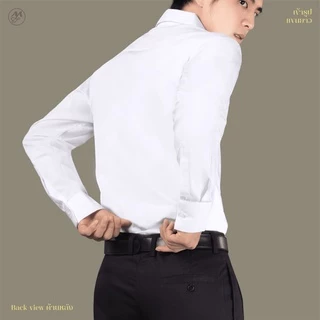 มุมทอง เสื้อนักศึกษาชาย แขนยาว เข้ารูป