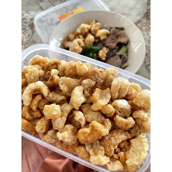 กากหมูป๊อบ เจียวสดใหม่ทุกวัน ไม่เหม็นหืน มี2แบบ กระเทียม ,หมูล้วน ราคา ถูกที่สุด ดีลบีเคเค แกลเลอรีภาพที่ 6