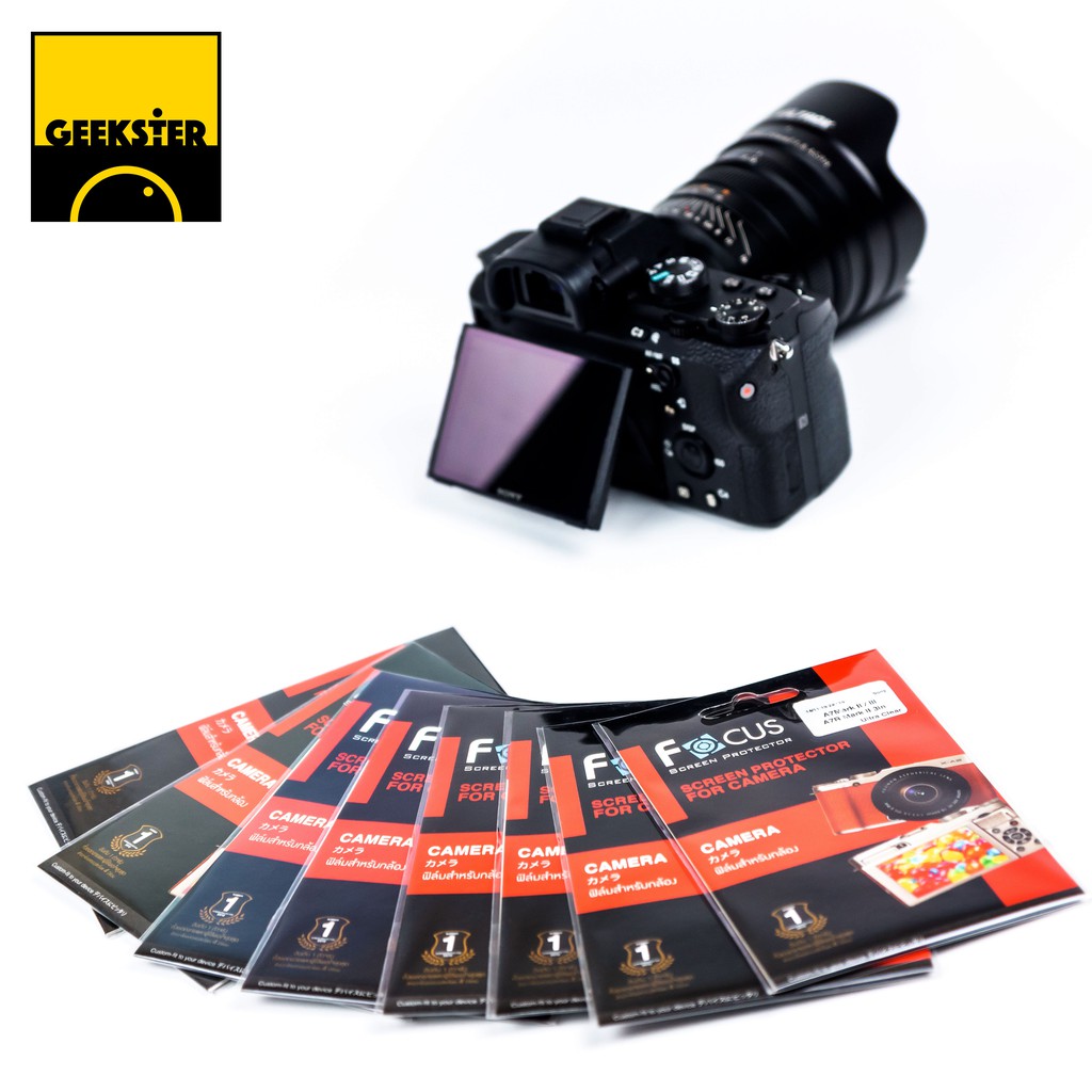 ฟิล์ม Film กันรอยหน้าจอกล้อง Sony ( Camera Screen Protector โซนี่ A6400 / A6300 / A6000 / A5100 / A7 Mk2 Mk3 / A7R / C )