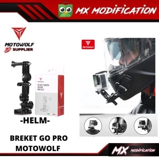 ตัวยึดกล้อง Go Pro / MOTOWOLF - หมวกกันน็อค