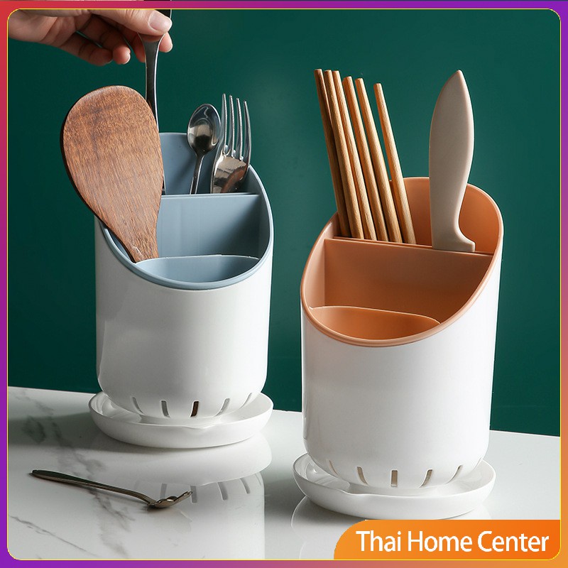 ที่เก็บช้อน จัดเก็บอุปกรณ์ในครัว "" ทรงกลม"" ส่วนที่เหลือตะเกียบ ที่ใส่ตะเกียบ Chopstick hold