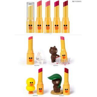 จัดโปรรับสงกรานต์ค่ะ Missha M Glossy Lip Rouge (Line Friends Edition)