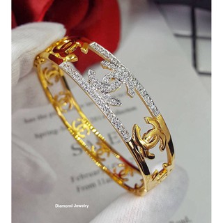 New Bangle กำไล งานทอง 5 ไมครอน งานอย่างดีค่ะ น้ำหนัก 1.5 บาทค่ะ