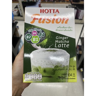 เครื่องดื่ม ชาเขียวมัทฉะลาเต้ ผสมขิง ตรา ฮอทต้า 104 G. Hotta Fusion Ginger Matcha Latte