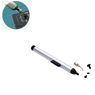 IVORY Useful Vacuum Sucking Pen Easy Hand Pick Integrated Circuits SMD IC Tool Parts Alternative Tweezers 1Pcs Anti-static Aluminum Alloy Delicate 3 Suction Headers/Multicolor