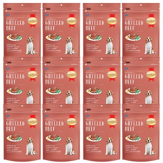 Smartheart Dog Treat Grilled Beef Flavor 100g (12 bags) ขนมสุนัข รสเนื้อย่าง 100 กรัม (12 ห่อ)