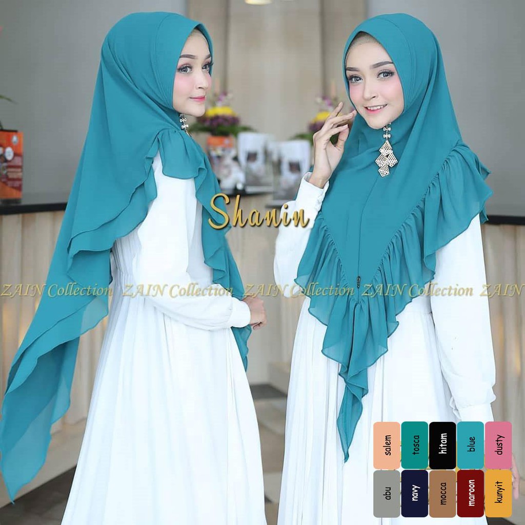 Karin Syari Cheap Hijab / Pet Khimar Hijab / Style Hijab / Instant Bergo