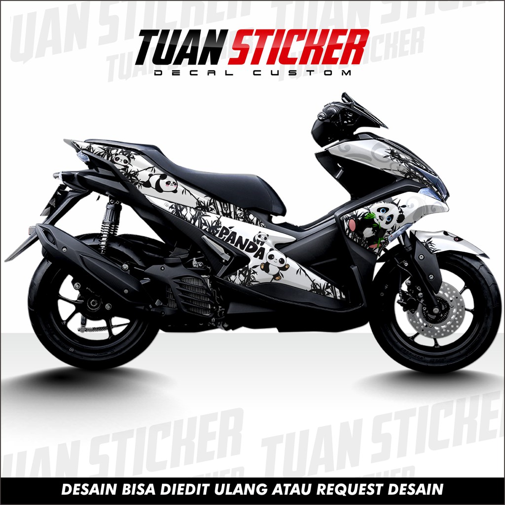 สติ๊กเกอร์ Aerox Striping Decal Aerox 155 สติ๊กเกอร์เต็มตัว Aerox 155 Panda