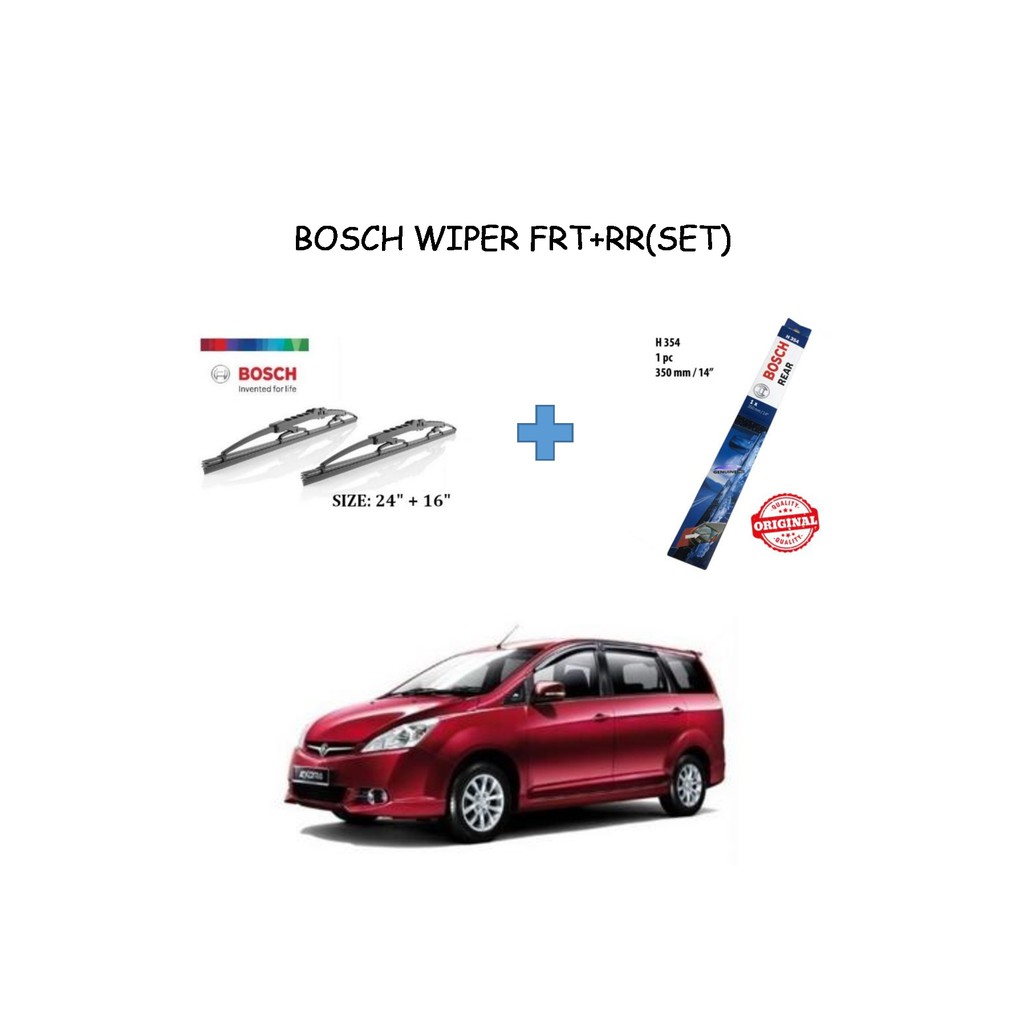 EXORA BOSCH WIPER BLADE SET [FRT(2416)+RR(H354)]