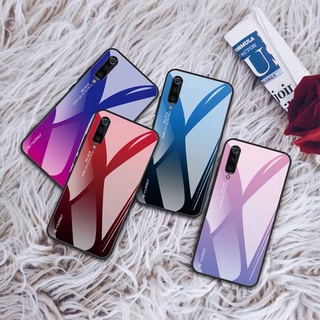 พร้อมส่ง Case Samsung Galaxy A70 เคสกระจกสองสี เคสเงาไล่สี สีกระจกเทมเปอร์ปลอกแก้ว ฝาหลังกันชน ขอบนิ่ม TPU CASE