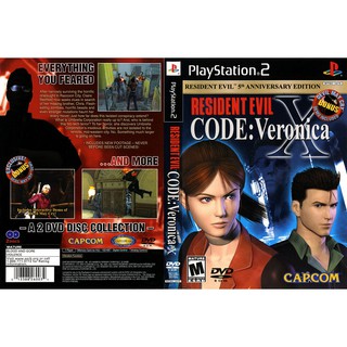 RESIDENT EVIL CODE VERONICA X [PS2 US : DVD5 1 Disc]