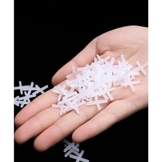 สเปนเซอร์ปรับระดับกระเบื้อง100ชิ้น/ถุง1.00-10.00(Tile Spacer)อุปกรณ์จัดร่องยาแนวกระเบื้องพื้นและผนัง กากบาทเว้นร่องยาแนว