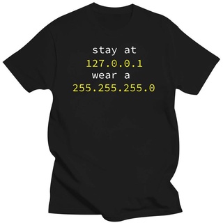 Geek เสื้อยืดลําลอง แขนสั้น พิมพ์ลาย Internet Stay At Home Engineers And Wear A Mask สําหรับของขวัญ