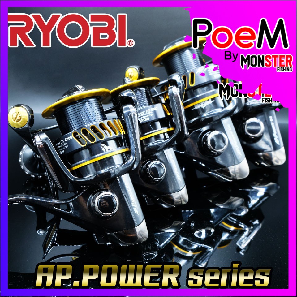 รอกสปินนิ่งเรียวบิ RYOBI AP.POWER DS Series 4000,5000,6000,8000 ( BLACK GOLD)