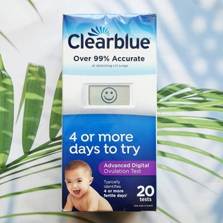 Clearblue® Advanced Ovulation Test Kit (OPK) 20 Tests อุปกรณ์ทดสอบการตกไข่แบบดิจิตอล เพิ่มโอกาสตั้งครรภ์