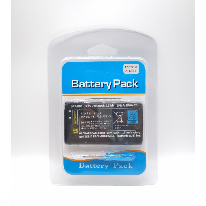 พร้อมส่ง Battery แบตเตอรี่ ใช้ได้สำหรับ 3dsLL,XL และ New 3dsLL,XL ของใหม่ แถมฟรี!ไขควงแฉก
