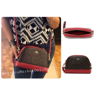 กระเป๋า COACH/ DOME CROSSBODY IN SIGNATURE CANVAS (COACH F76674)