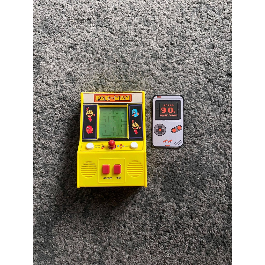 Classic Electronic Pacman Mini Arcade Handheld Game Retro Sound Effects Pac-Man