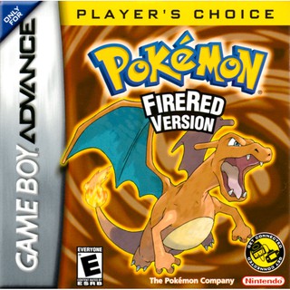 ตลับ Pokemon Fire Red (GBA)